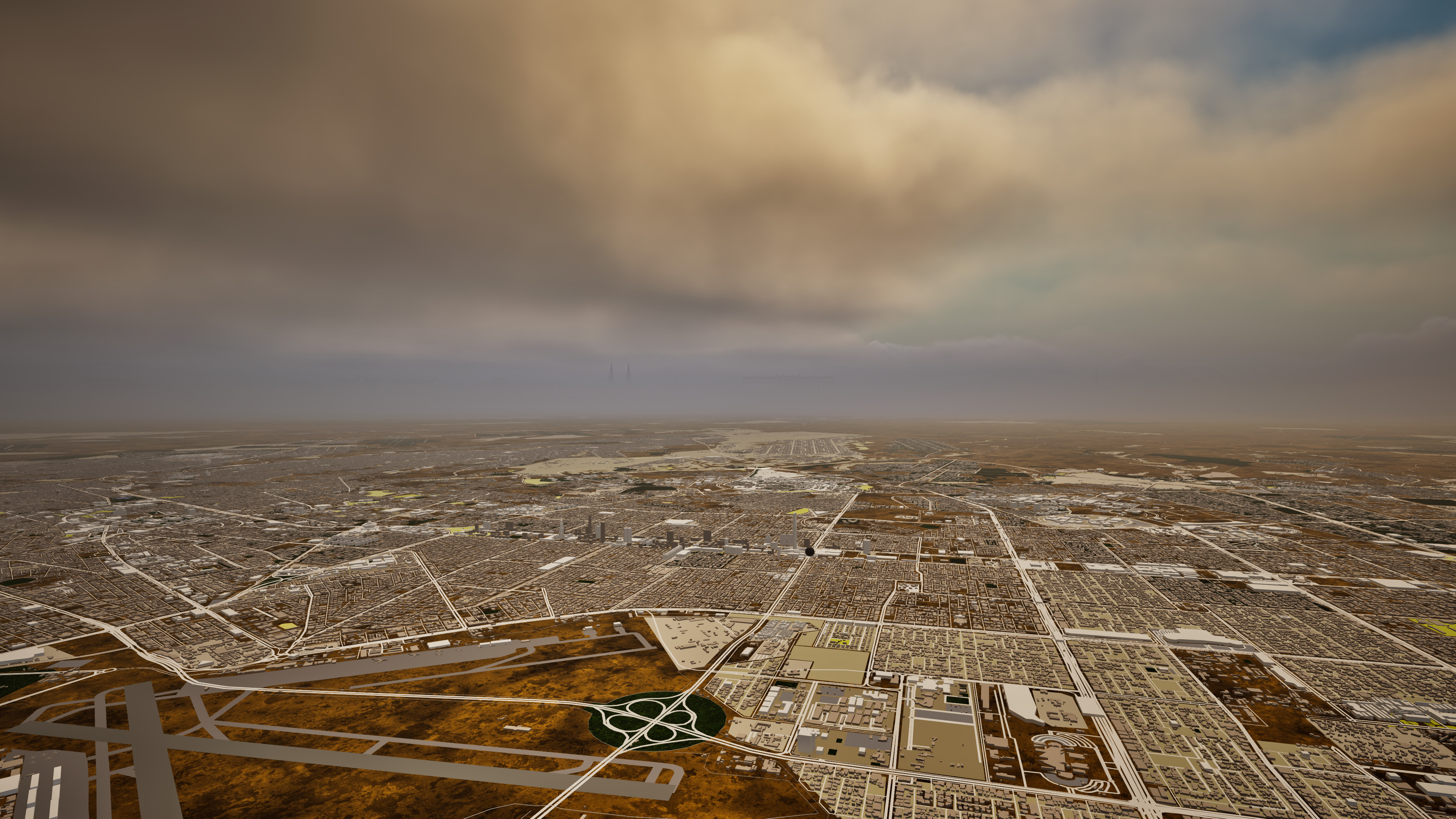 Riyadh Urban & Geographic Simulation — 1,913 km²